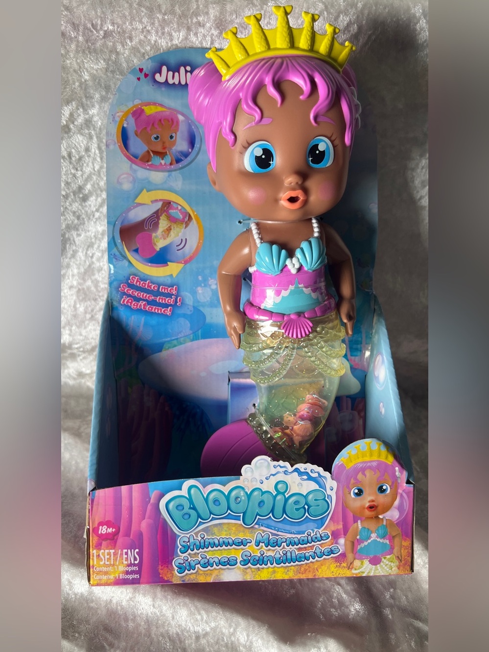 Shimmer Mermaid Doll - Pink & Yellow Julie